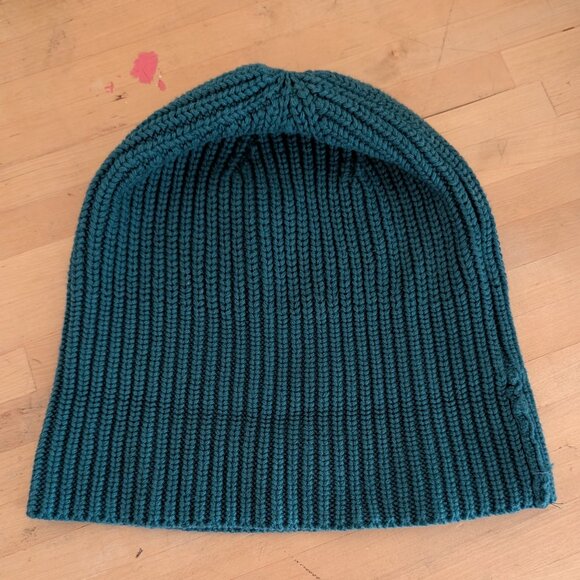Primary Other - Primary Kids Cotton Nylon Spandex Knit Beanie Hat M/L Green Aqua Blue Like New
